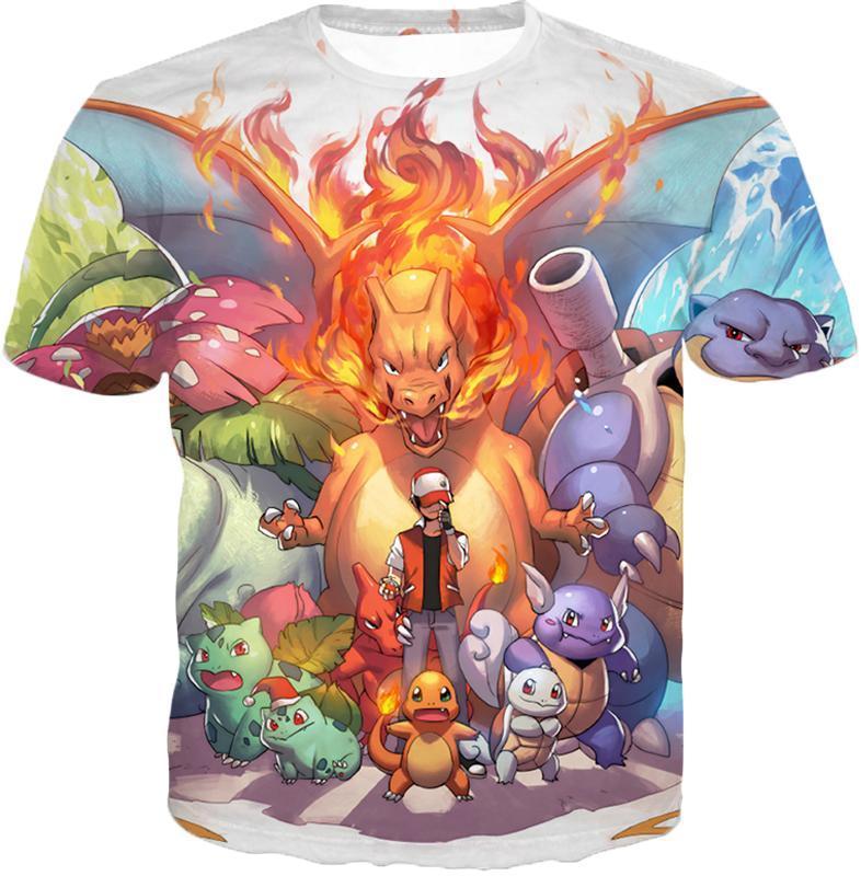OtakuForm-OP Hoodie T-Shirt / XXS Pokemon Hoodie - Pokemon Ash Ketchum All Cool First Generation Awesome Hoodie