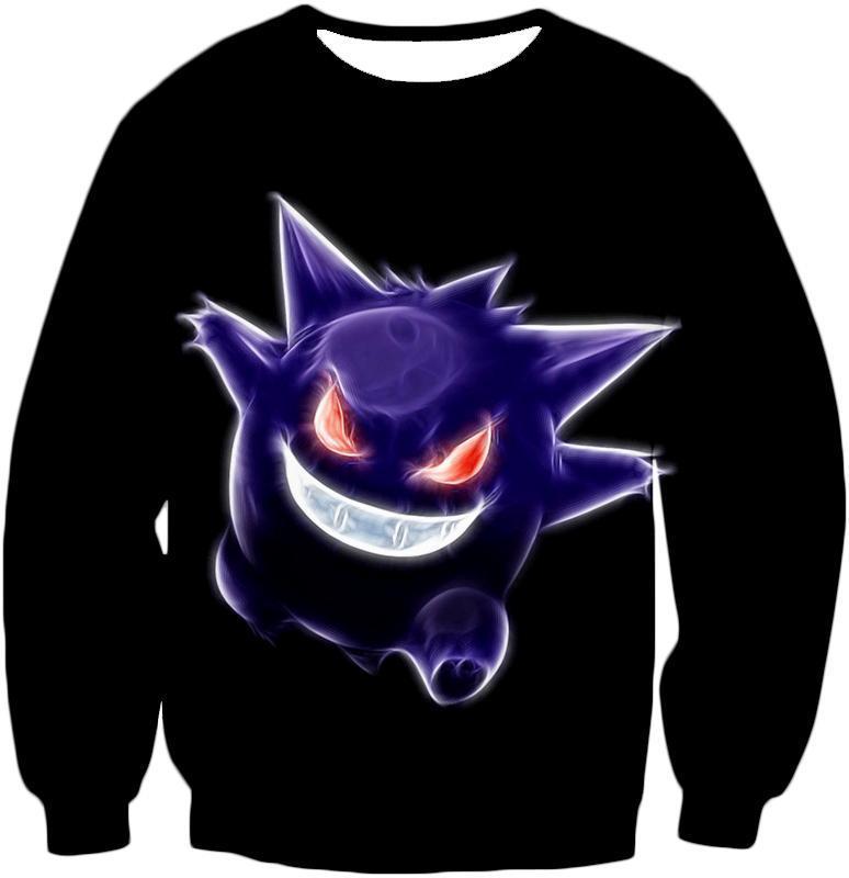 OtakuForm-OP Hoodie Sweatshirt / XXS Pokemon Hoodie - Pokemon Cool Ghost Type Pokemon Gengar Black Hoodie