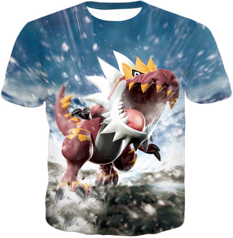 OtakuForm-OP Hoodie T-Shirt / XXS Pokemon Hoodie - Pokemon Legendary Rock Dragon Fossil Pokemon Tyrantrum Cool Graphic Hoodie