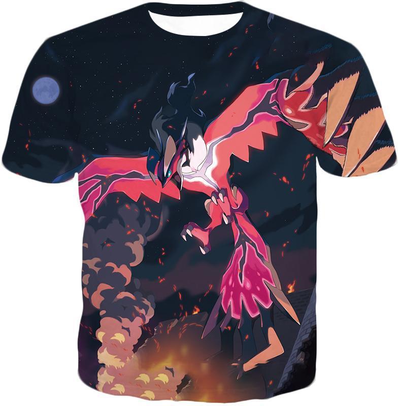 OtakuForm-OP Hoodie T-Shirt / XXS Pokemon Hoodie - Pokemon Yveltal Dark Flying Type Pokemon Graphic Hoodie