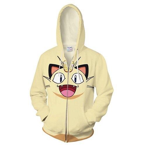 Pokemon Faction Pokemon meowth hoodie