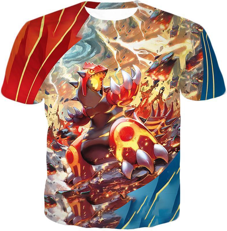 OtakuForm-OP Hoodie T-Shirt / XXS Pokemon Pokemon Legendary Red Blazing Groudon Hoodie