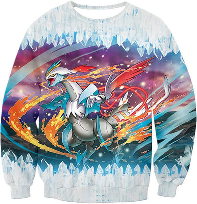 OtakuForm-OP T-Shirt Sweatshirt / XXS Pokemon Powerful Dragon Ice Type White Kyurem Super T-Shirt