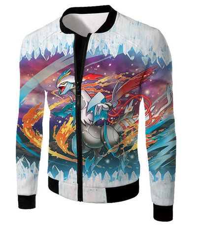 OtakuForm-OP T-Shirt Jacket / XXS Pokemon Powerful Dragon Ice Type White Kyurem Super T-Shirt