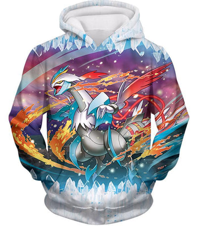 OtakuForm-OP T-Shirt Hoodie / XXS Pokemon Powerful Dragon Ice Type White Kyurem Super T-Shirt