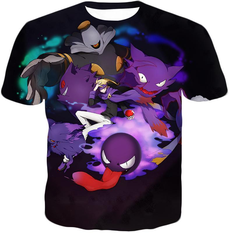 OtakuForm-OP T-Shirt T-Shirt / XXS Pokemon T-Shirt - Pokemon Awesome Ghost Type Anime T-Shirt