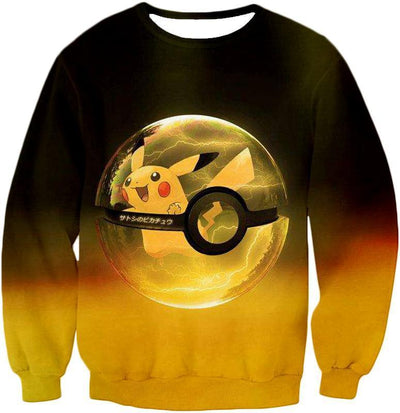 OtakuForm-OP T-Shirt Sweatshirt / XXS Pokemon T-Shirt - Pokemon Best Pokemon Pikachu Pokeball Cool Black Yellow T-Shirt