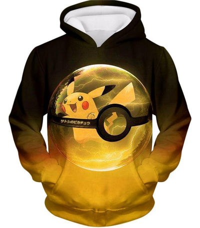 OtakuForm-OP T-Shirt Hoodie / XXS Pokemon T-Shirt - Pokemon Best Pokemon Pikachu Pokeball Cool Black Yellow T-Shirt