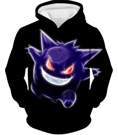 OtakuForm-OP T-Shirt Hoodie / XXS Pokemon T-Shirt - Pokemon Cool Ghost Type Pokemon Gengar Black T-Shirt