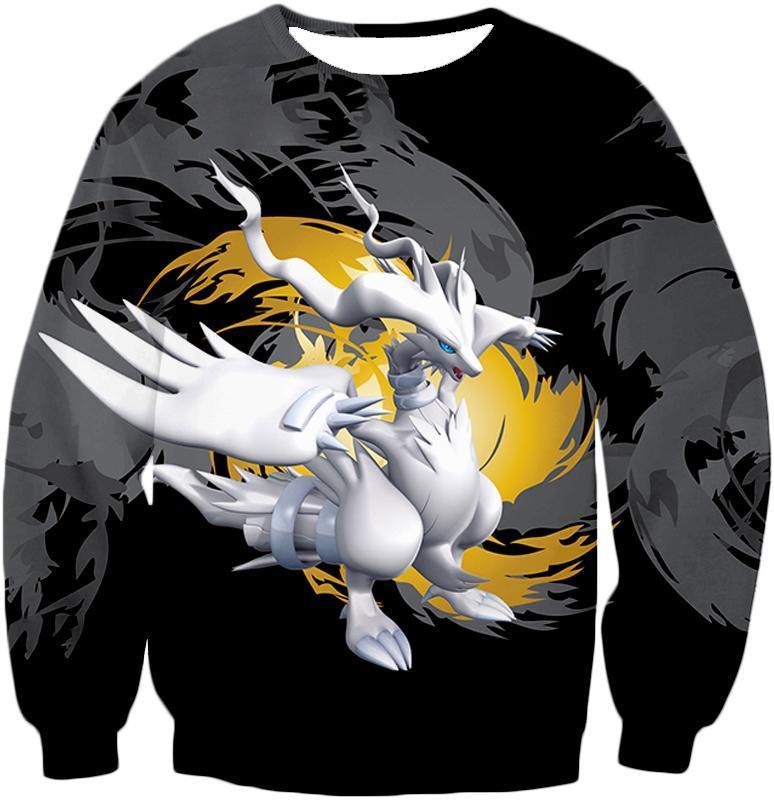 OtakuForm-OP T-Shirt Sweatshirt / XXS Pokemon T-Shirt - Pokemon Legendary Pokemon Reshiram Black and White Series Cool Black T-Shirt