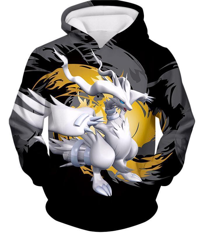 OtakuForm-OP T-Shirt Hoodie / XXS Pokemon T-Shirt - Pokemon Legendary Pokemon Reshiram Black and White Series Cool Black T-Shirt