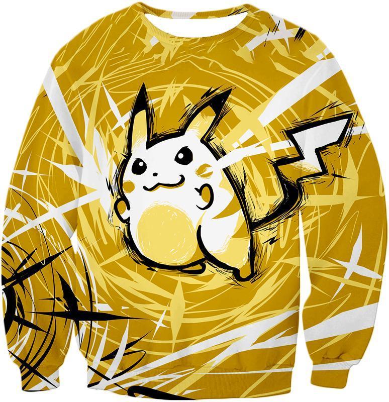 OtakuForm-OP T-Shirt Sweatshirt / XXS Pokemon T-Shirt - Pokemon Raichu Cool Graphic Yellow T-Shirt