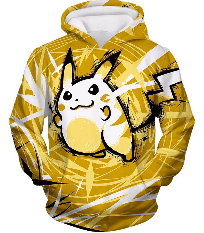 OtakuForm-OP T-Shirt Hoodie / XXS Pokemon T-Shirt - Pokemon Raichu Cool Graphic Yellow T-Shirt