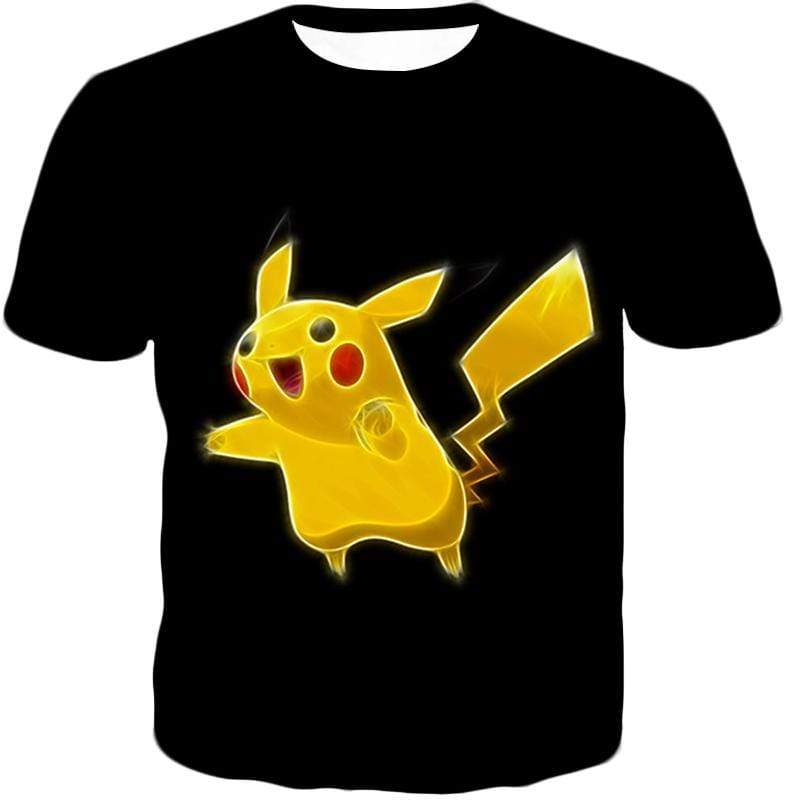OtakuForm-OP Hoodie T-Shirt / XXS Pokemon Thunder Type Pokemon Pikachu Cool Black Hoodie  - Pokemon Hoodie
