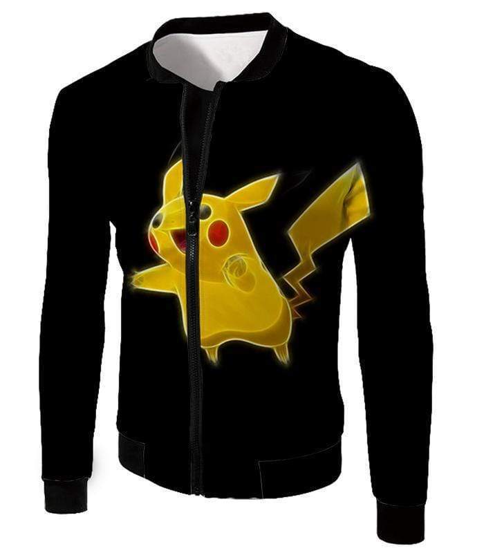 OtakuForm-OP Sweatshirt Jacket / XXS Pokemon Thunder Type Pokemon Pikachu Cool Black Sweatshirt  - Pokemon Sweatshirt