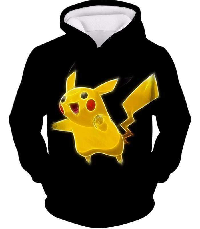 OtakuForm-OP Sweatshirt Hoodie / XXS Pokemon Thunder Type Pokemon Pikachu Cool Black Sweatshirt  - Pokemon Sweatshirt