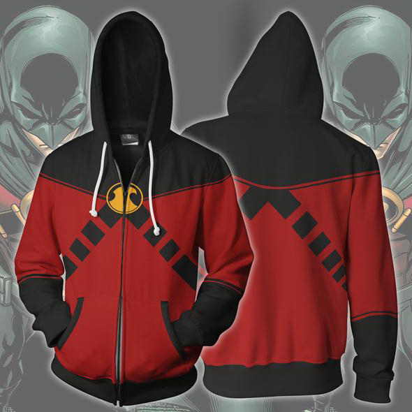 OtakuForm-OP Cosplay Jacket Red Robin Tim Drake Hoodie Jacket