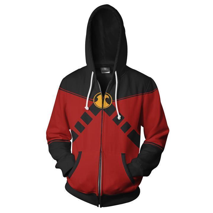 OtakuForm-OP Cosplay Jacket Red Robin Tim Drake Hoodie Jacket
