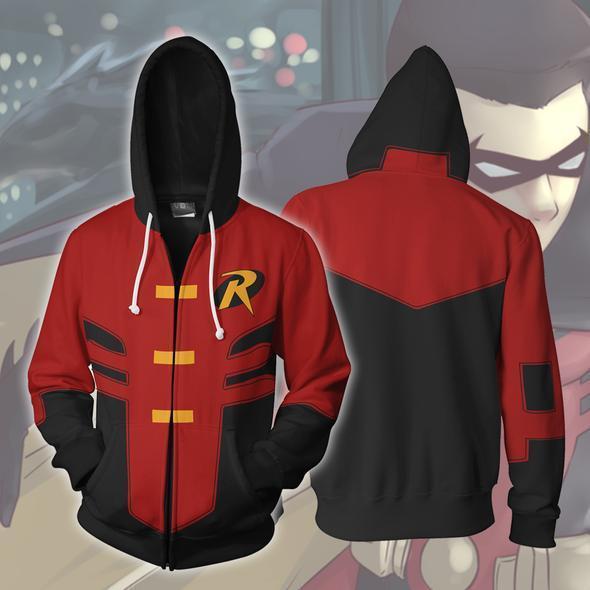 OtakuForm-OP Cosplay Jacket Zip Up Hoodie / US XS (Asian S) Robin Tim Hoodie - Drake Young Justice Jacket