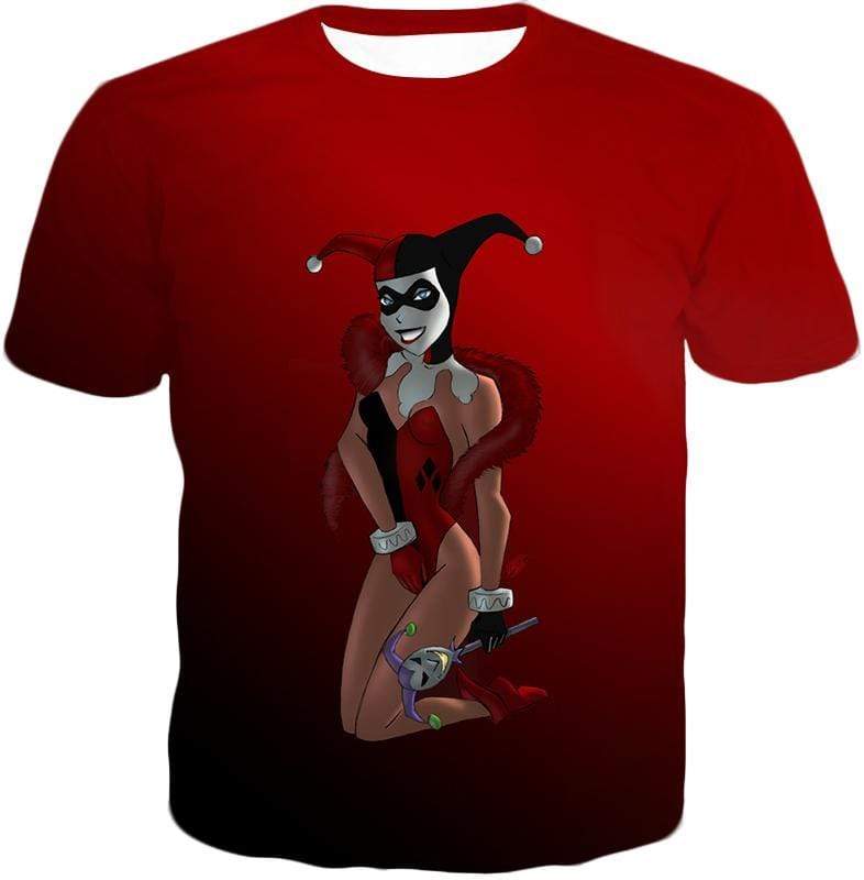 OtakuForm-OP Hoodie T-Shirt / XXS Sexy DC Comic Villain Harley Quinn Cool Red Hoodie