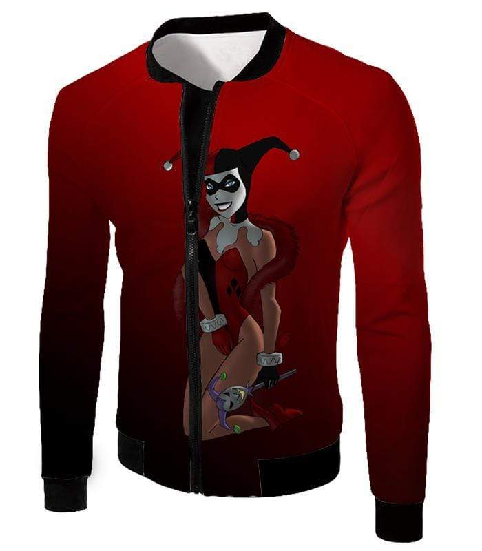 OtakuForm-OP Sweatshirt Jacket / XXS Sexy DC Comic Villain Harley Quinn Cool Red Sweatshirt