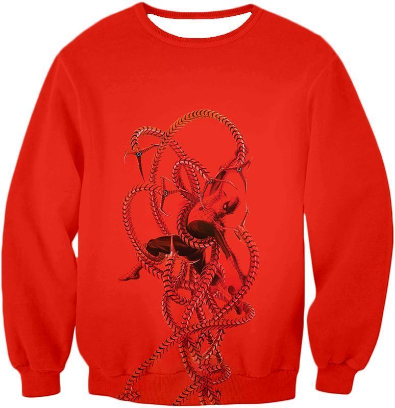 OtakuForm-OP Hoodie Sweatshirt / XXS Spiderman in Octopus Claws Cool Red Action Hoodie