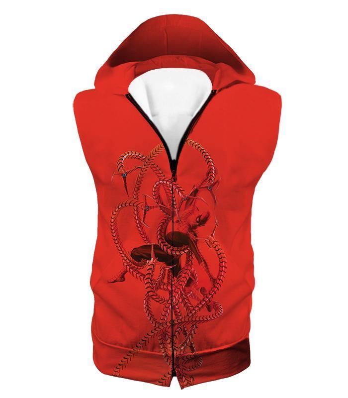 OtakuForm-OP Hoodie Hooded Tank Top / XXS Spiderman in Octopus Claws Cool Red Action Hoodie