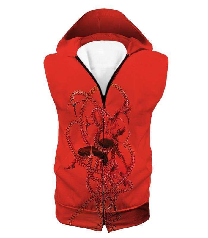 OtakuForm-OP Sweatshirt Hooded Tank Top / XXS Spiderman in Octopus Claws Cool Red Action Sweatshirt