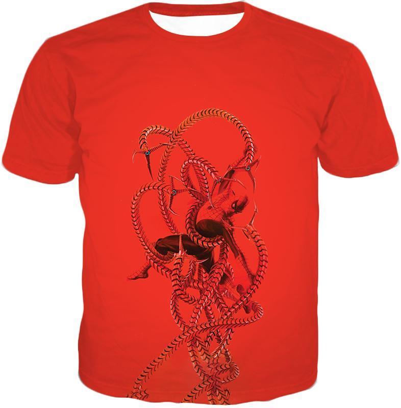 OtakuForm-OP T-Shirt T-Shirt / XXS Spiderman in Octopus Claws Cool Red Action T-Shirt