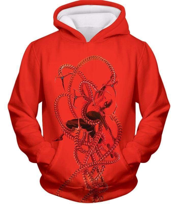 OtakuForm-OP Zip Up Hoodie Hoodie / XXS Spiderman in Octopus Claws Cool Red Action Zip Up Hoodie