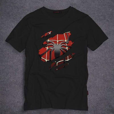 OtakuForm-SH T-Shirt S / Black SPIDERMAN Superhero Short Sleeve T-Shirt for Men in 8 colors