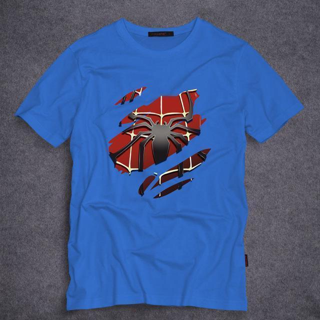 OtakuForm-SH T-Shirt S / Blue SPIDERMAN Superhero Short Sleeve T-Shirt for Men in 8 colors