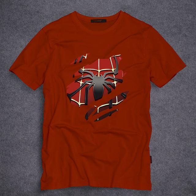 OtakuForm-SH T-Shirt S / Red SPIDERMAN Superhero Short Sleeve T-Shirt for Men in 8 colors