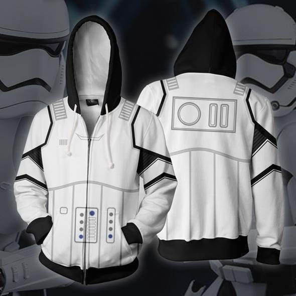 OtakuForm=OP Cosplay Jacket Zip Up Hoodie / US XS (Asian S) Stormtrooper Hoodie Jacket