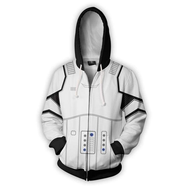 OtakuForm=OP Cosplay Jacket Zip Up Hoodie / US XS (Asian S) Stormtrooper Hoodie Jacket
