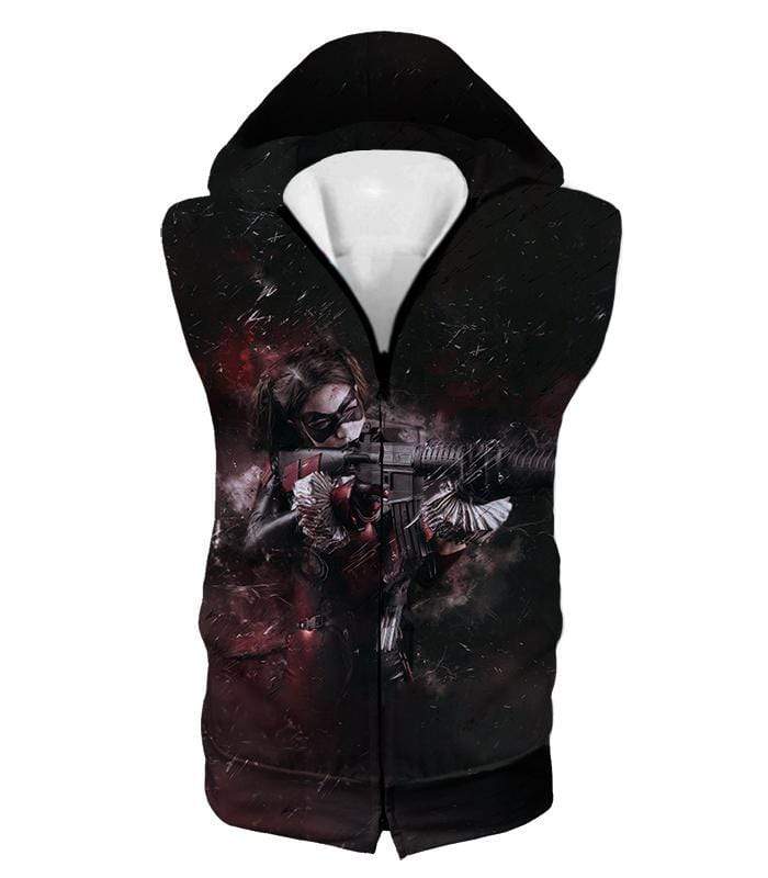 OtakuForm-OP T-Shirt Hooded Tank Top / XXS Suicide Squads Harley Quinn Action HD Graphic T-Shirt