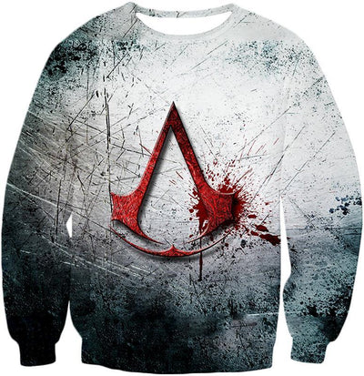 OtakuForm-OP Hoodie Sweatshirt / XXS Super Cool Assassin's Creed Logo Promo Scratched Graphic Hoodie