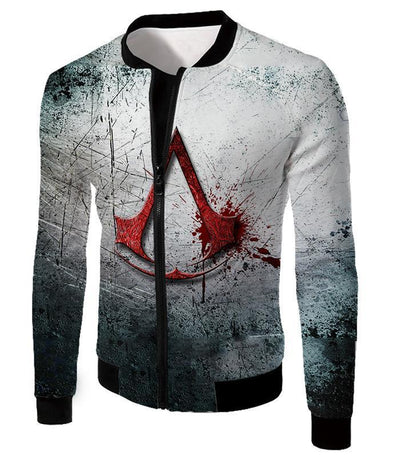 OtakuForm-OP Hoodie Jacket / XXS Super Cool Assassin's Creed Logo Promo Scratched Graphic Hoodie