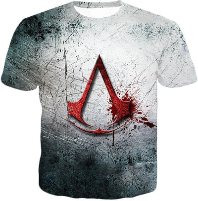 OtakuForm-OP T-Shirt T-Shirt / XXS Super Cool Assassin's Creed Logo Promo Scratched Graphic T-Shirt