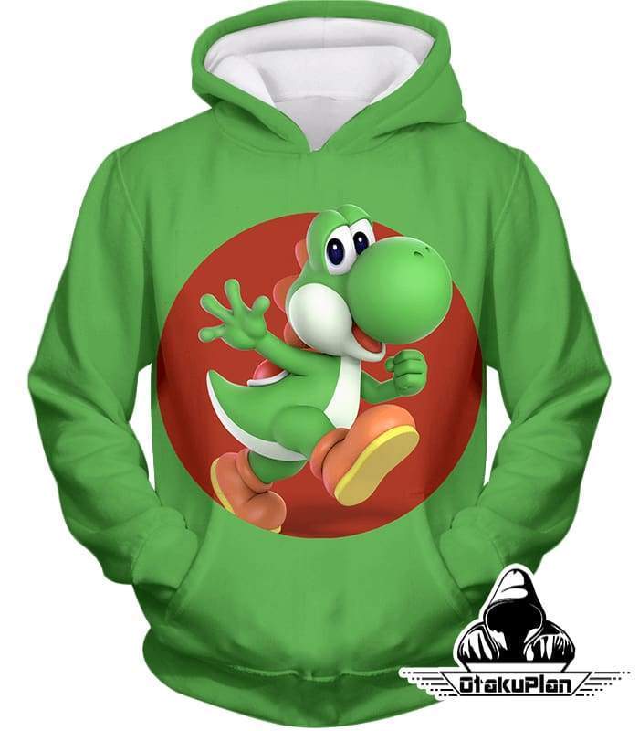 OtakuForm-OP Hoodie Hoodie / XXS Super Cool Marios Dino Friend Yoshi Promo Amazing Green Hoodie