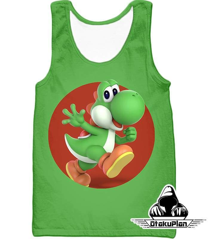 Super Cool Marios Dino Friend Yoshi Promo Green Hoodie