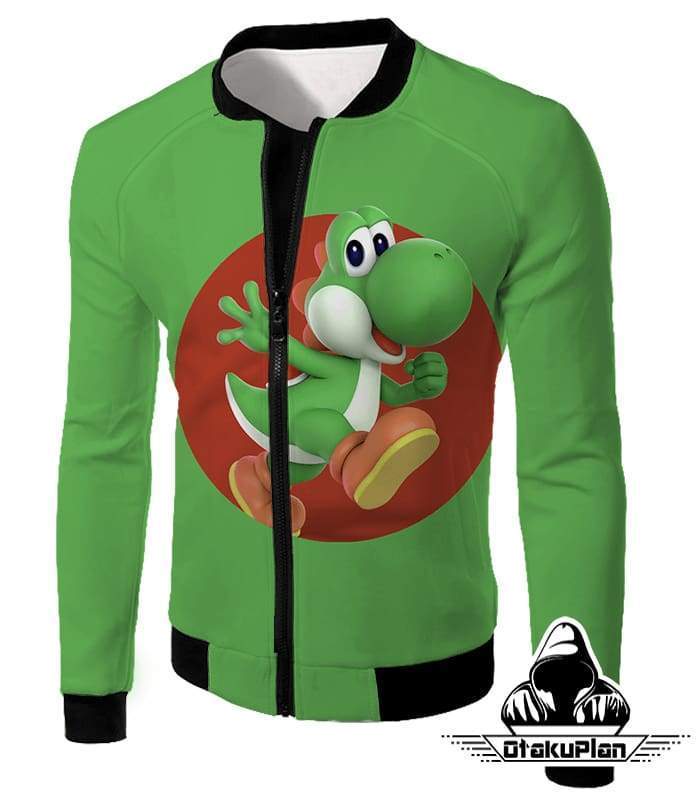 OtakuForm-OP Hoodie Jacket / XXS Super Cool Marios Dino Friend Yoshi Promo Amazing Green Hoodie