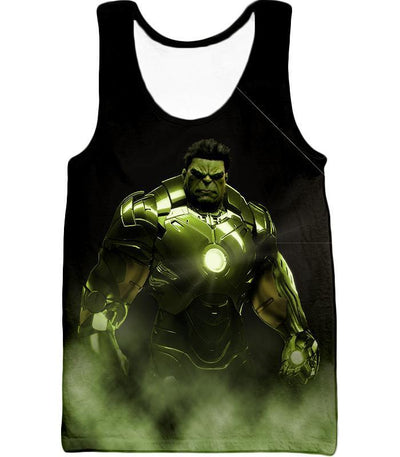OtakuForm-OP Zip Up Hoodie Tank Top / XXS Super Hulk in Iron Mans Hulkbuster Suit Black Zip Up Hoodie