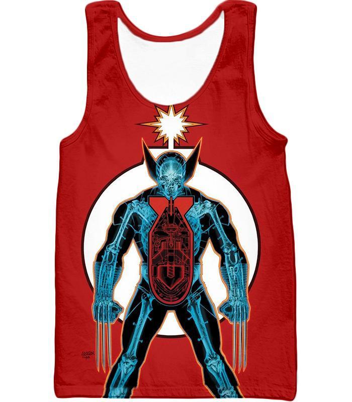 OtakuForm-OP Hoodie Tank Top / XXS Super Wolverine Weapon X Project Awesome Red Hoodie