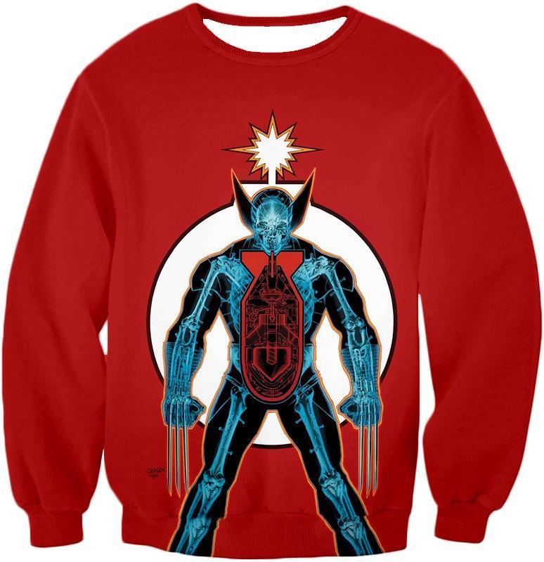 OtakuForm-OP Hoodie Sweatshirt / XXS Super Wolverine Weapon X Project Awesome Red Hoodie
