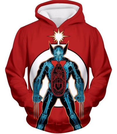OtakuForm-OP T-Shirt Hoodie / XXS Super Wolverine Weapon X Project Awesome Red T-Shirt