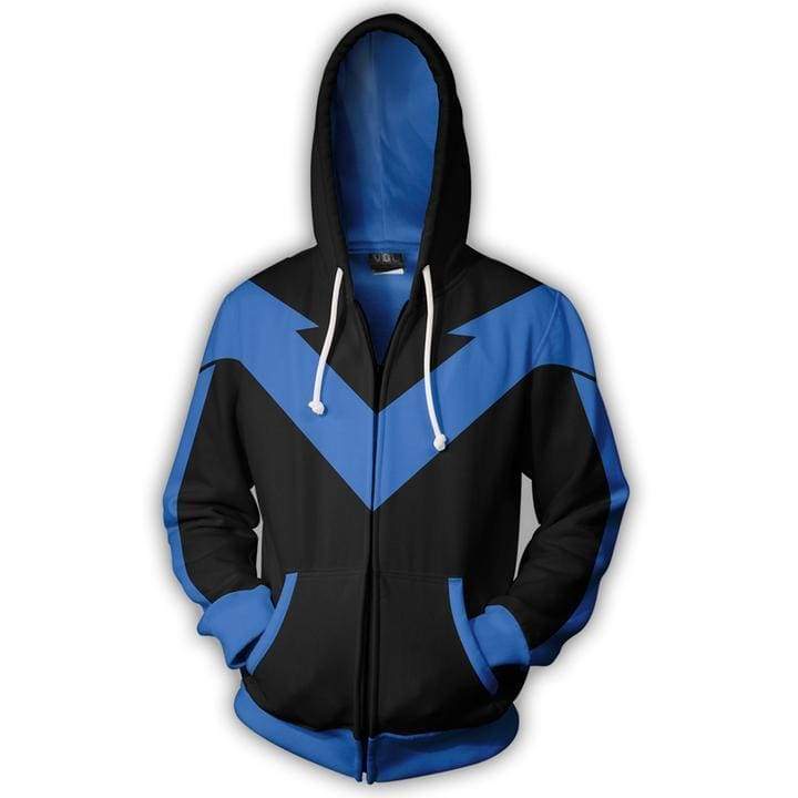 OtakuForm-OP Cosplay Jacket Zip Up Hoodie / XS Superhero Hoodie - Nightwing v2 Jacket