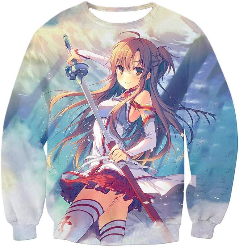 OtakuForm-OP Sweatshirt Sweatshirt / XXS Sword Art Online and Sexy Yuuki Asuna Avatar Cool Anime Promo Sweatshirt  - Sword Art Online Sweatshirt