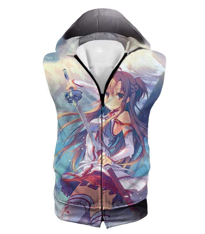 OtakuForm-OP Sweatshirt Hooded Tank Top / XXS Sword Art Online and Sexy Yuuki Asuna Avatar Cool Anime Promo Sweatshirt  - Sword Art Online Sweatshirt