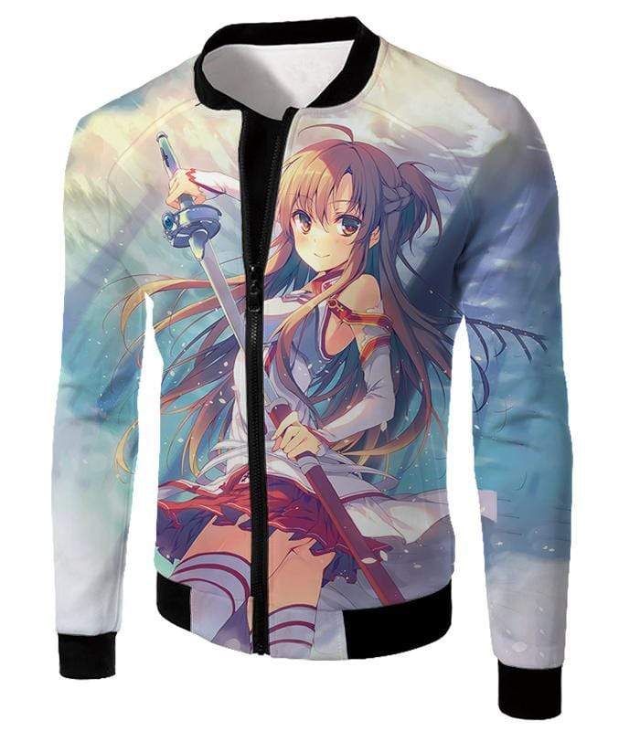 OtakuForm-OP Sweatshirt Jacket / XXS Sword Art Online and Sexy Yuuki Asuna Avatar Cool Anime Promo Sweatshirt  - Sword Art Online Sweatshirt